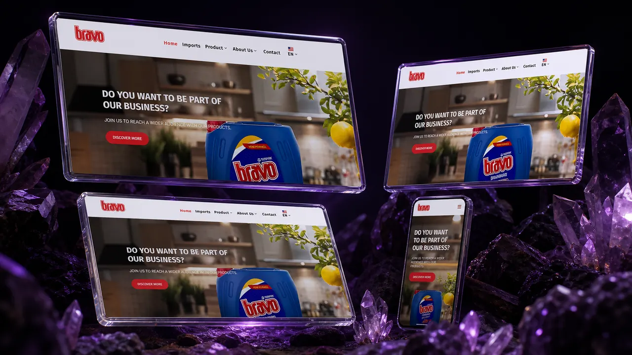 Bravodetergent iç sayfa görünümü