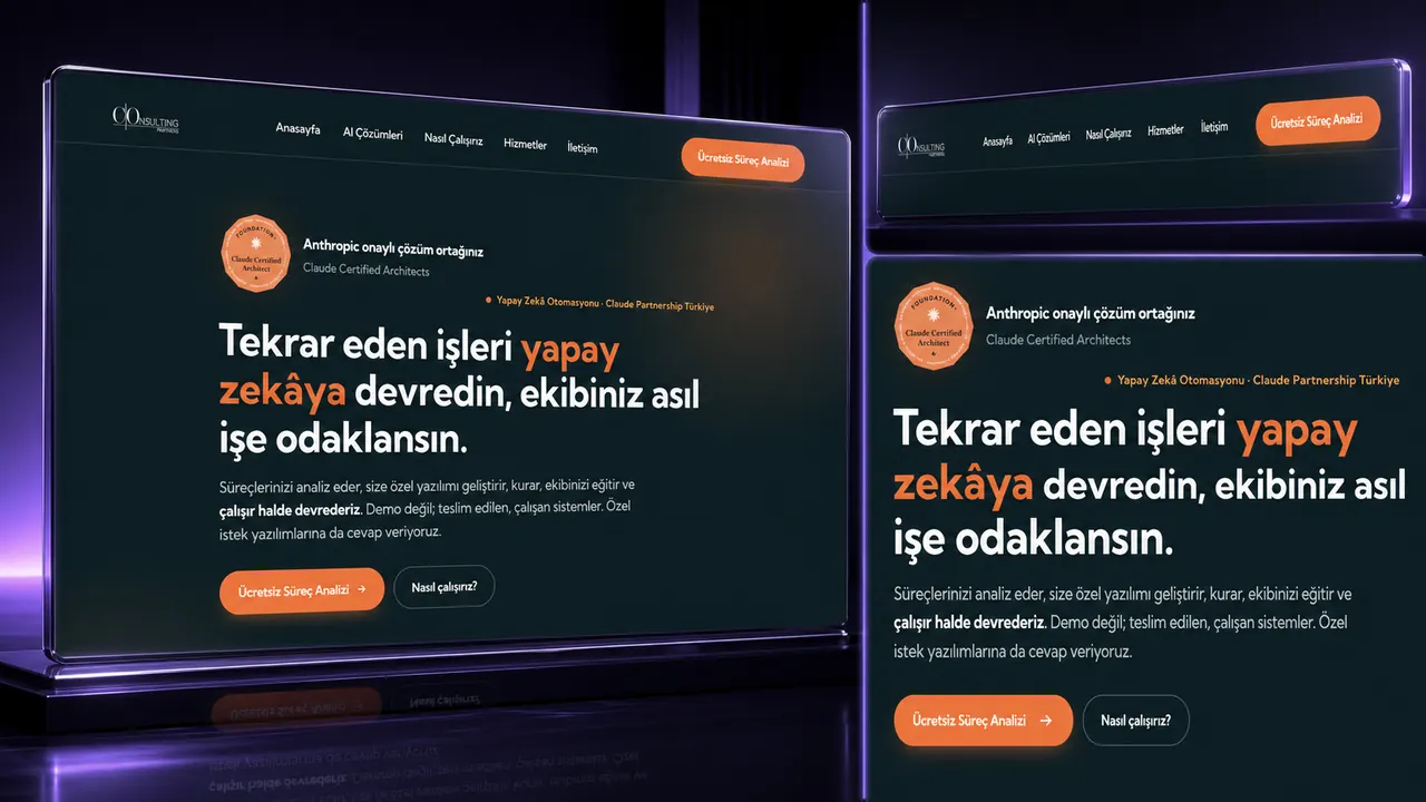 Consulting Partners iç sayfa görünümü