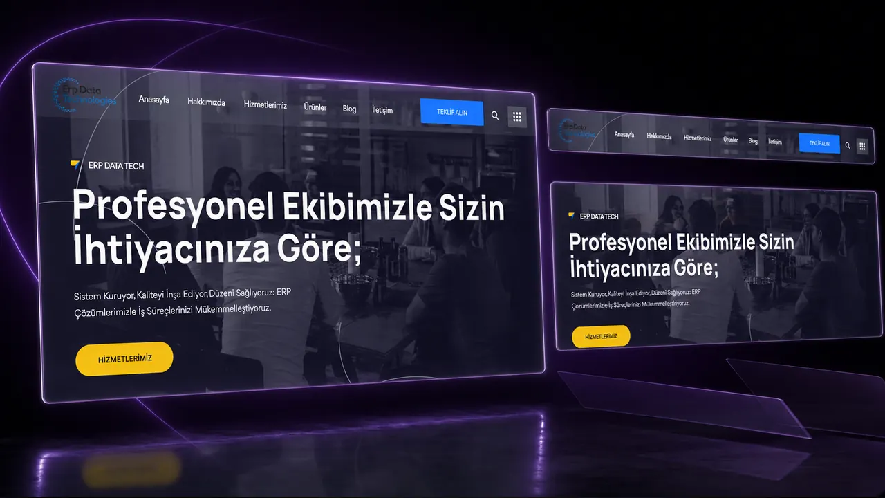 ERP Datatech mobil/detay görünümü
