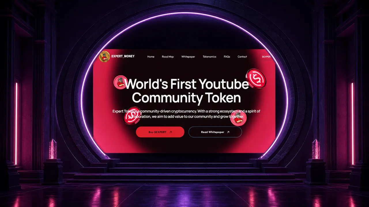 Expert Token web sitesi