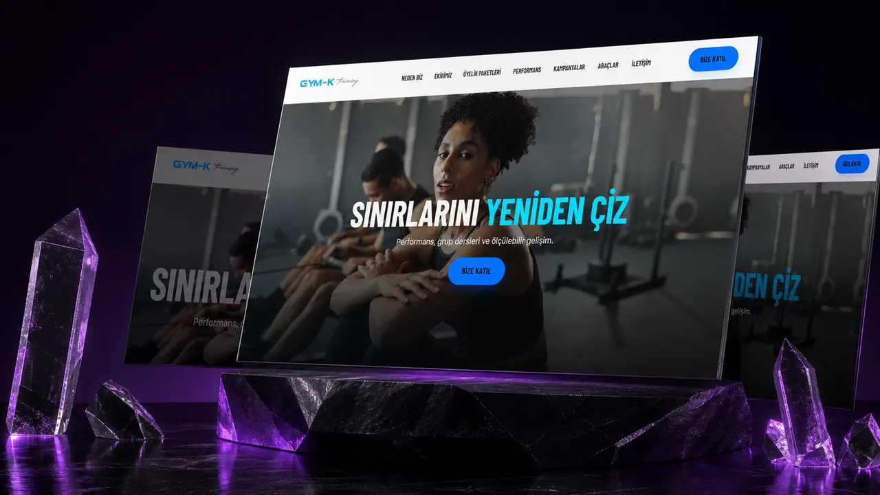 GYMK Training iç sayfa görünümü