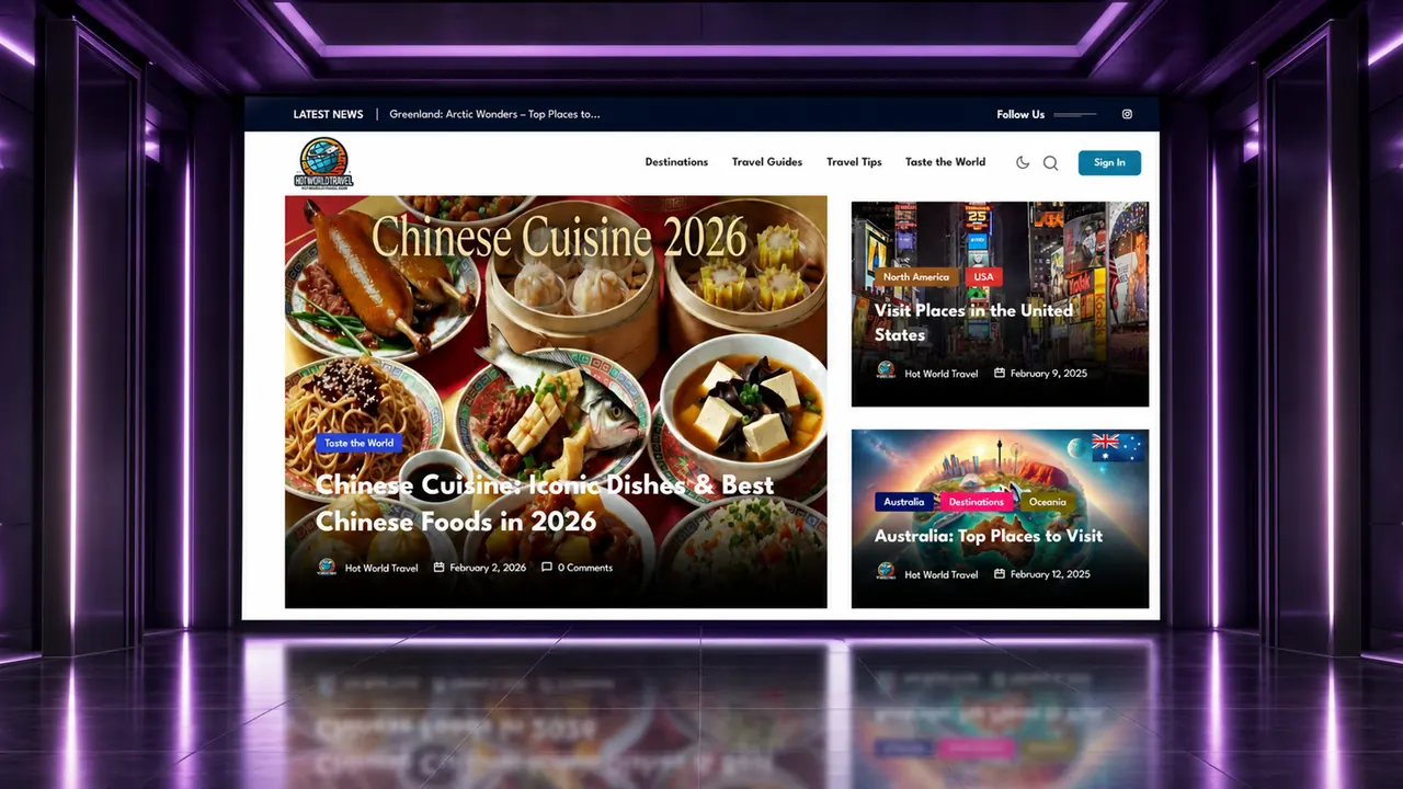 Hot World Travel web sitesi