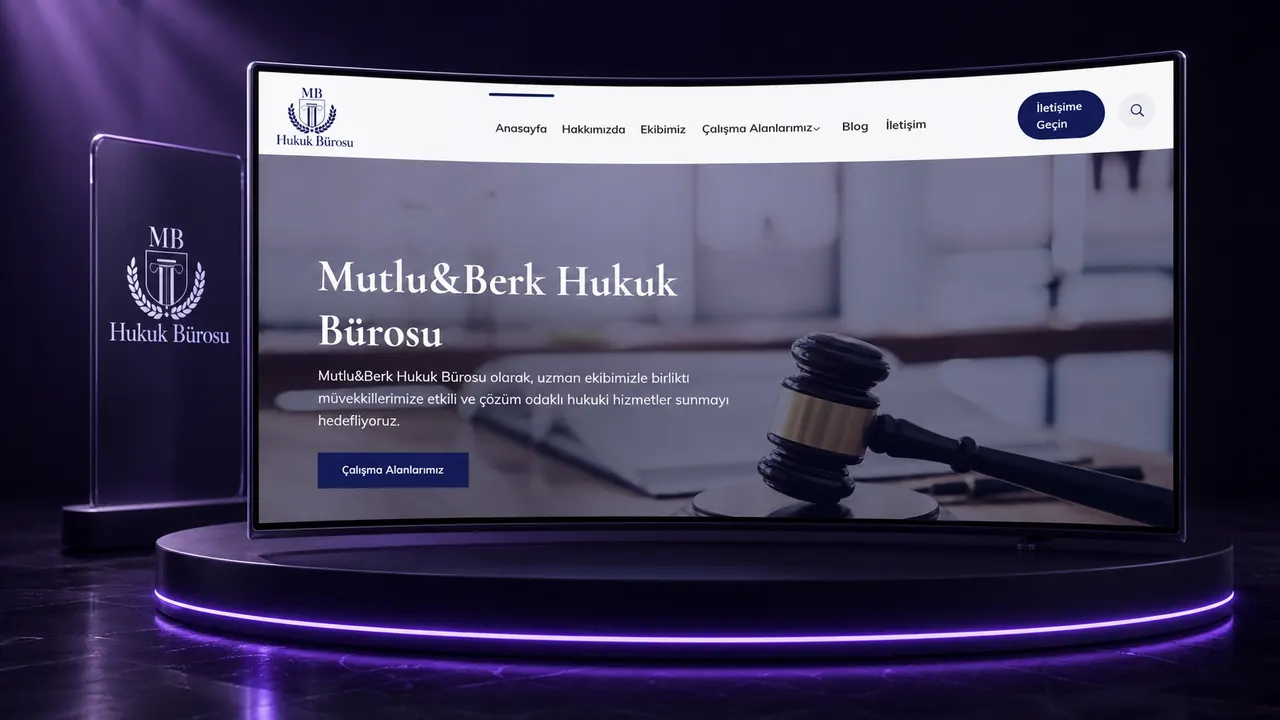 MB Hukuk Bürosu web sitesi