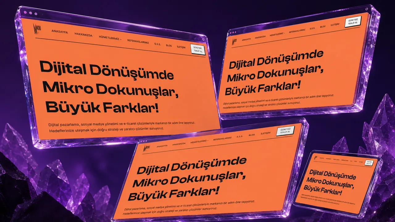 Micro Dijital iç sayfa görünümü