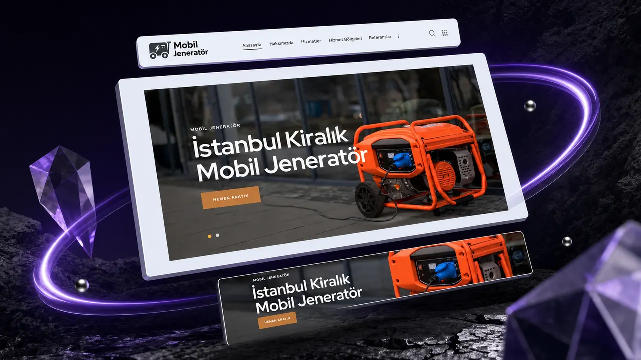 Mobil Jeneratör mobil/detay görünümü