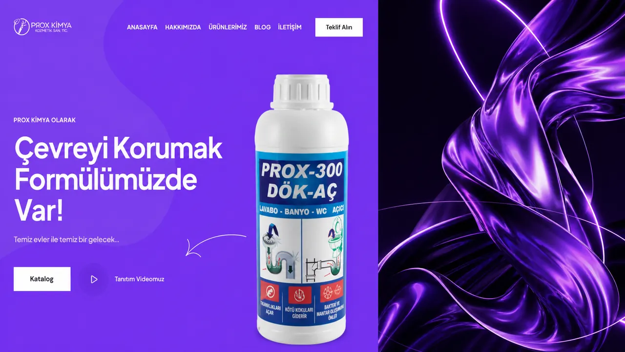 Prox Kimya mobil/detay görünümü