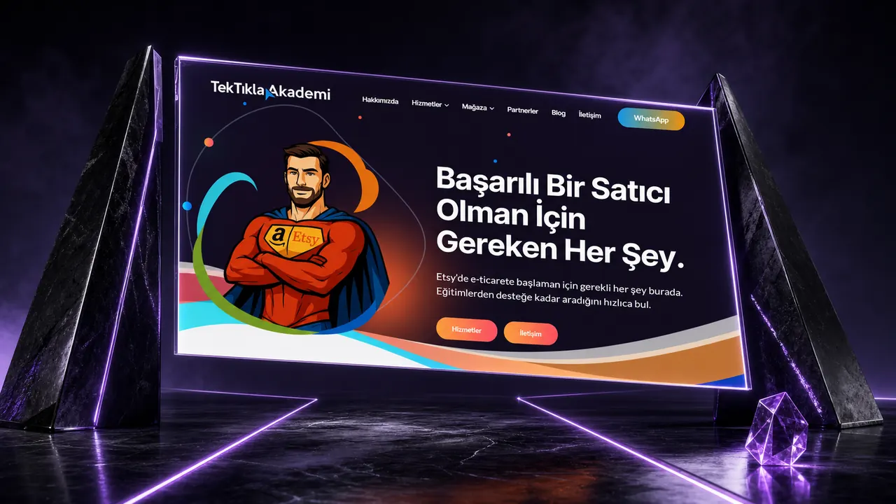 Tek Tıkla Akademi iç sayfa görünümü