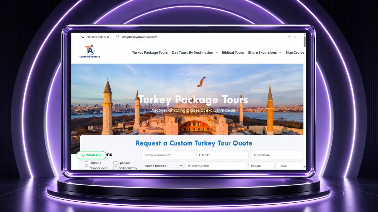 Turkey Adventure web sitesi
