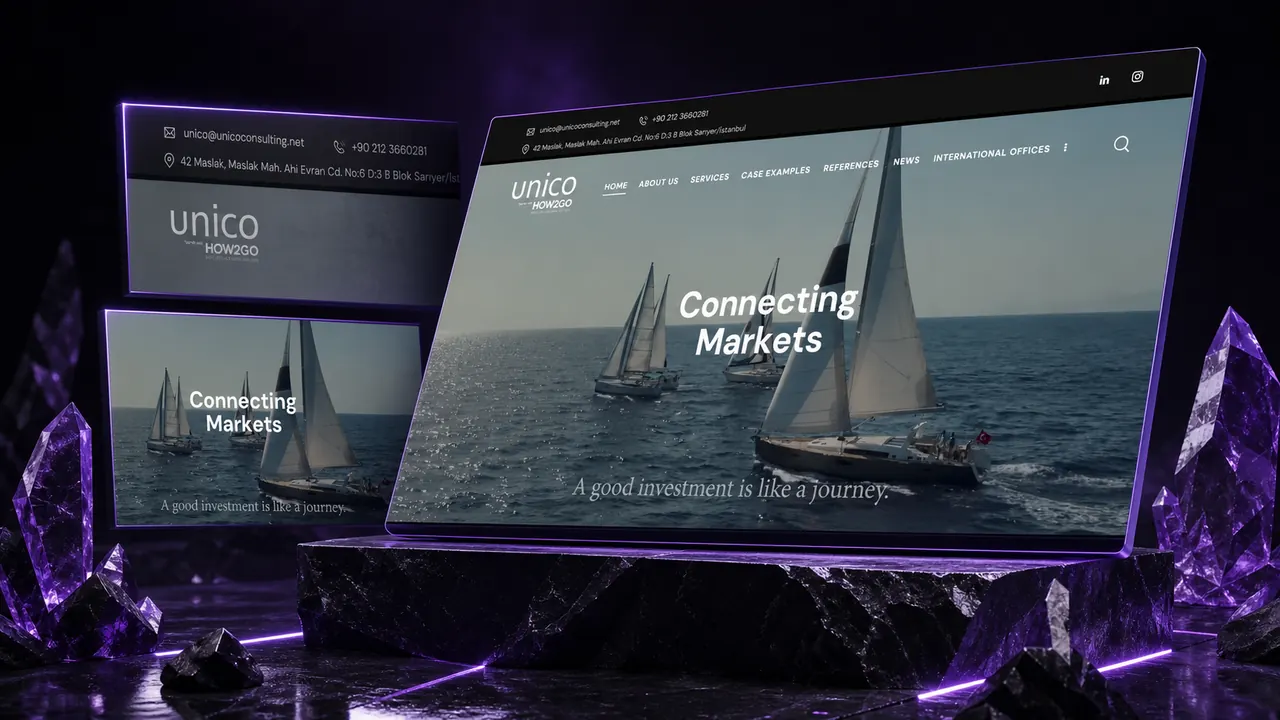 Unico Consulting iç sayfa görünümü
